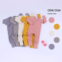 Nieuw ontwerp baby romper, hoge stretch, gedraaide tarwe jacquard breisel, warm, kreukherstellend, aangepast logo, premium kwaliteit
