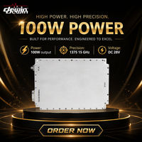 Module SSPA GaN Dewin Ku Band 100W 13,75-15 GHz, amplificateur de puissance à semi-conducteurs pour communication satellite, système PA RF haute puissance