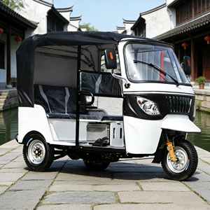 Tuk Tuk de Gasolina, Último Modelo, <span class=keywords><strong>Triciclo</strong></span> de 3 Ruedas <span class=keywords><strong>con</strong></span> Motor de Gasolina, Carrocería Cerrada, Alta Potencia, para Taxi de Pasajeros - Product Image 2