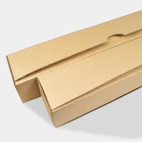 Günstiger Fabrikpreis Skateboard Quadratische Starre Wellpappe Recycelte Materialien Kraft-Versandkarton Kundenspezifische Matte Prägung