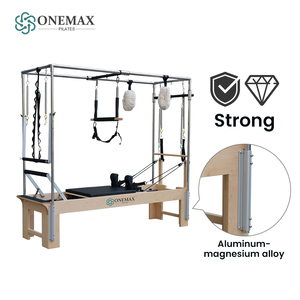 ONEMAX Cadillac Reformer Comercial de Pilates con <span class=keywords><strong>Torre</strong></span> Completa, Mesa de Trapecio de Madera para Pilates, Equipo de Rehabilitación y Fitness - Product Image 5