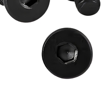 Vis à tête fraisée hexagonale à six pans creux M6 M8 M12 M14 M16, finition oxyde noir, vis de machine, vis plate, vis à six pans creux Allen, vis à entraînement Allen