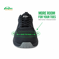 Chaussures de sécurité AEGISEC à coupe large pour hommes avec protection des orteils en fibre de verre