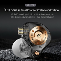 KZ-EDZ Écouteurs interchangeables édition collector avec bobine dynamique à large bande et système d'amortissement à deux étapes