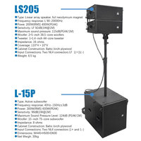 Système audio complet de sonorisation avec enceintes Line Array compactes de 5 pouces pour DJ, module amplificateur de puissance inclus, idéal pour les églises