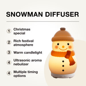 Nuevo difusor eléctrico de atomización para el hogar con muñeco de nieve bonito - Product Image 2