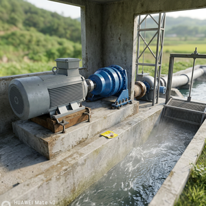 Générateur à aimants 100 tr/min pour projet hydroélectrique en Ouzbékistan, 50 kW avec boîte de vitesses - Product Image 3