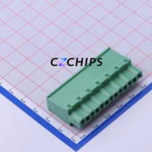 DB2EKA-7.62-7P-GN-S Plug-in Terminal Block P=7.62mm Connector Male Plug 1x7P 7.62mm Green - Product Image 2