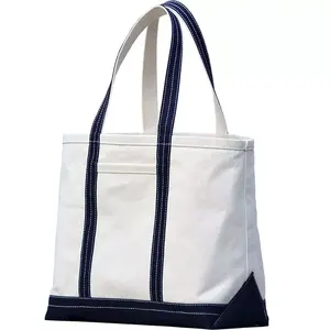 Özel yüksek kaliteli alışveriş tuval Tote çanta açık dayanıklı tuval alışveriş çantaları