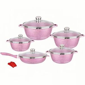 Juego <span class=keywords><strong>de</strong></span> Utensilios <span class=keywords><strong>de</strong></span> Cocina <span class=keywords><strong>de</strong></span> Aluminio Antiadherente <span class=keywords><strong>de</strong></span> Alta Calidad a <span class=keywords><strong>Precio</strong></span> Económico, Sartenes y Ollas con Revestimiento <span class=keywords><strong>de</strong></span> Granito Antiadherente para Cocinar - Product Image 3