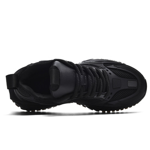 Chaussures de sport montantes décontractées pour hommes, style papa, avec semelle en caoutchouc PU, imperméables, respirantes, en cuir microfibre, pour la marche - Product Image 6