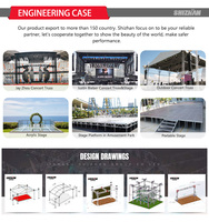 Estructura de Aluminio 6061-T6 con Certificación TUV CE, Estructura de Soporte para Iluminación de Techo de 400 mm para Escenarios, Eventos, Conciertos, Exposiciones Musicales, Exhibiciones