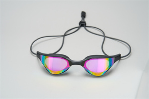 Lunettes de natation anti-buée XINYIXUANPink, verres en PC réglables et étanches, sangle en silicone pour l'entraînement et la compétition - Product Image 6