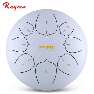 Venta al por mayor de fábrica: Tambores de lengüeta de acero Raysen para niños, Taiko y Chakra, 8 tonos, varios colores, tamaño 10'' - Product Image 2