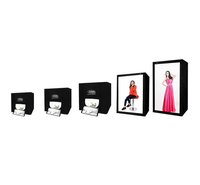 Kit de studio photo professionnel DEEP 200 cm avec 6 panneaux lumineux LED 240W 5500K pour la photographie de modèles, de portraits et de vêtements