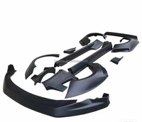 Kit de pare-chocs large pour Mustang Minibus F16, style CD, avec lèvre avant, diffuseur et spoiler auto-adhésifs, remplacement en carbone noir, neuf
