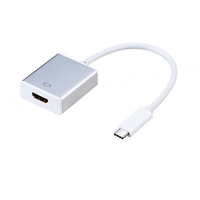 Adaptador Tipo-C Macho a Hembra, Dorado, HD, Combinación de Blindaje, Cubierta de PVC, Carcasa de Aleación de Aluminio, Cable de Cobre, para PC, Laptop, Tablet, MI Stock