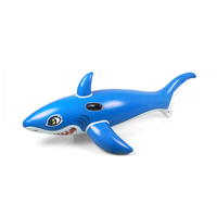 Bouée de piscine gonflable personnalisée en forme de requin pour la plage, jouet de piscine à chevaucher, en PVC, capacité maximale 100 kg
