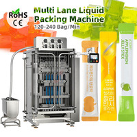 Machine d'emballage automatique multi-pistes pour sachets de jus et de gelée, machine d'emballage liquide multi-voies