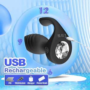 SHEYU Real <span class=keywords><strong>Sex</strong></span> Feel Wasserdichter Silikon <span class=keywords><strong>Anal</strong></span> Butt Plug mit Fernbedienung Elektrisches Prostata-Massage gerät <span class=keywords><strong>Anal</strong></span> Sexspielzeug - Product Image 5