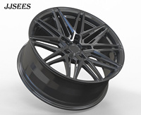 JJSEES Jantes forgées sur mesure 18-24 pouces, jantes en alliage d'aluminium multi-rayons argentées pour Land Rover Range Rover pour Chevrolet Malibu