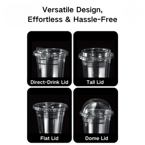 Vasos <span class=keywords><strong>de</strong></span> Plástico Transparente con Logotipo Personalizado <span class=keywords><strong>de</strong></span> Xiamen, con Tapas, para Café, Jugo, Leche, Té, <span class=keywords><strong>Boba</strong></span>, Té <span class=keywords><strong>de</strong></span> Burbujas, para Cafeterías y Tiendas <span class=keywords><strong>de</strong></span> Té con Leche - Product Image 4