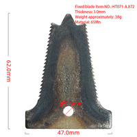 Section de couteau fixe pour moissonneuse-batteuse HT071A872, lame dentelée en acier 65Mn, pièces de rechange pour machines agricoles