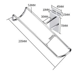 Support mural pour patins à roulettes, crochet de rangement et de présentation, support simple en fil métallique flexible pour étagères et vêtements suspendus en magasin - Product Image 2