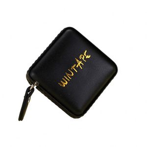 Custom Cheap Retractable Red Square <b>Tape</b> <b>Measure</b> with Custom Debossed Logo PU Leather Case Tailor Sewing Meausing <b>Tape</b> - Product Image 4