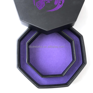 Bandeja de Dados Grande de Cuero PU Personalizada para Juegos de Mesa DND, Accesorio Octagonal para Dados - Product Image 5