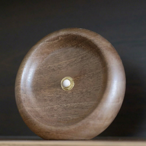Handcrafted Walnut Wood Table <b>Clock</b>: A Timeless Addition to Your Space - Product Image 1