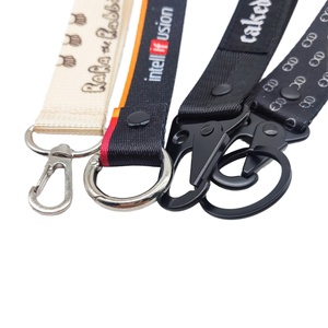 <b>Personalized</b> Custom Ribbon Style Quick Release Buckle Customized Printing Lanyard Style <b>Keychain</b> - Product Image 1