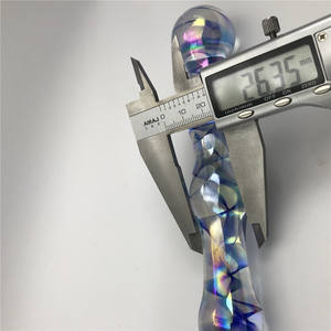 क्रिस्टल ग्लास <span class=keywords><strong>dildo</strong></span> छड़ी के लिए अंदर नीले फूल शैली युगल एनटीएस S5008 बहुरंगी - Product Image 6