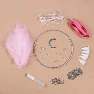 Capteur de rêves en gros, décoration de plumes, petit bricolage fait à la main, fournitures pour voiture, salon - Product Image 5