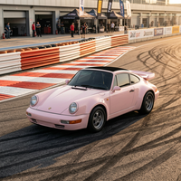 Voiture électrique de drift rose RS pour adultes 2600x1100x800mm, batterie lithium 72V, kart de course, vente en gros pour parcs d'attractions