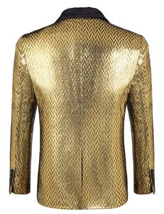 Trajes de fiesta para <span class=keywords><strong>hombre</strong></span>, trajes coloridos para baile de graduación, bodas, trajes informales dorados - Product Image 4