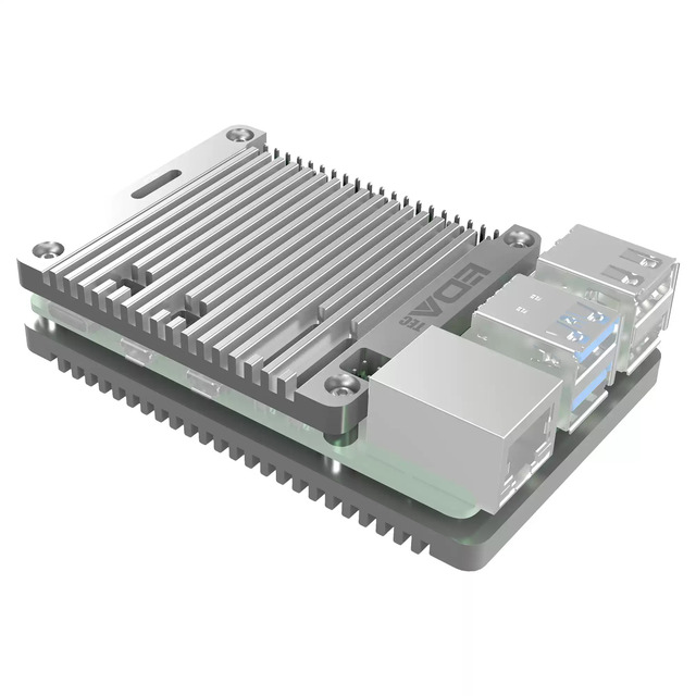 ED-Pi5Case-O Raspberry Pi 5 Passive Cooling Open CNC Case