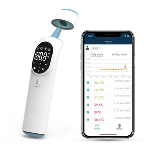 Termometer inframerah dahi Digital, disetujui CE 510K, termometer Bluetooth rumah tangga non-kontak untuk bayi elektrik - Product Image 2