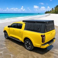 Tente intégrée haute performance en alliage d'aluminium sur mesure pour benne de pick-up (compatible avec une benne de 2m) avec fenêtre coulissante latérale rigide