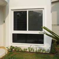 Ventana Corredera de Aluminio con Recubrimiento en Polvo Clearview, Doble Acristalamiento, Vidrio Templado Horizontal para Uso en Sótanos de Hoteles, Estilo Moderno