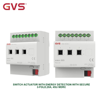 Actionneur intelligent 4SU MDRC 20A à 3 fonctions KNX pour contrôle de scène avec détection d'énergie et sécurité