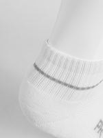 Chaussettes de running Fox pour adultes, blanches/grises/noires, respirantes, tricotées, fines pour l'été, avec motif lettres et impression jacquard