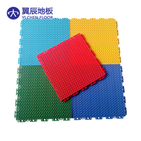 Système de dalles modulaires antidérapantes pour terrain de badminton extérieur (design moderne, matériau PP)