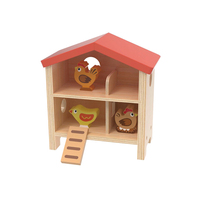 Poulailler en bois boîte jouet Montessori créatif enfants semblant jouer ferme animaux jouets pour enfants