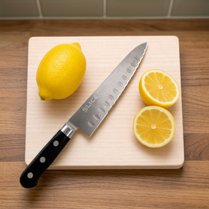 Cuchillo Gyuto SLICE Wave Blade de 24 cm, Acero Quirúrgico, Mango de Plástico, Apto para Lavavajillas, Hecho en Japón |   Seki |   Panadería - Product Image 2