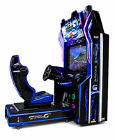 Machine de jeu d'arcade Thunder G Racing d'occasion, simulateur de conduite à monnayeur, machine de jeu vidéo commerciale