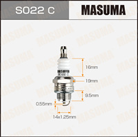 Pièces et accessoires automobiles MASUMA S022C Bougie d'allumage pour HONDA CB 250 RS 11074007000 4007006 11104007005