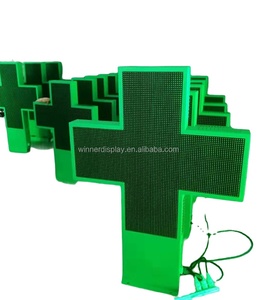 Croix <span class=keywords><strong>de</strong></span> pharmacie double face affichage extérieur led pharmacie croix signe p10 led pour pharmacie hôpital - Product Image 1