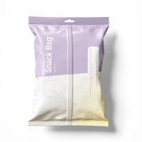 Sachet alimentaire personnalisé à scellage arrière imprimé pour l'emballage de snacks, café, chocolat et noix