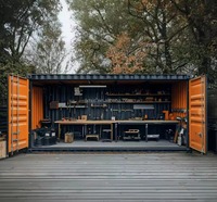 Maison conteneur modulaire personnalisée, bâtiment préfabriqué, design industriel, résistant à l'eau, logement résidentiel, solutions pour magasins et salles de bain